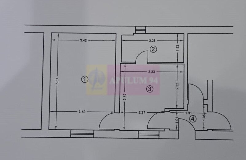 Metrou Tineretului comision 0, garsoniera, 33 mp curte 50 mp
